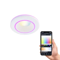 Indbygningsspots|Spotlights ^ Calex Smart Halo downlight CCT RGB hvid