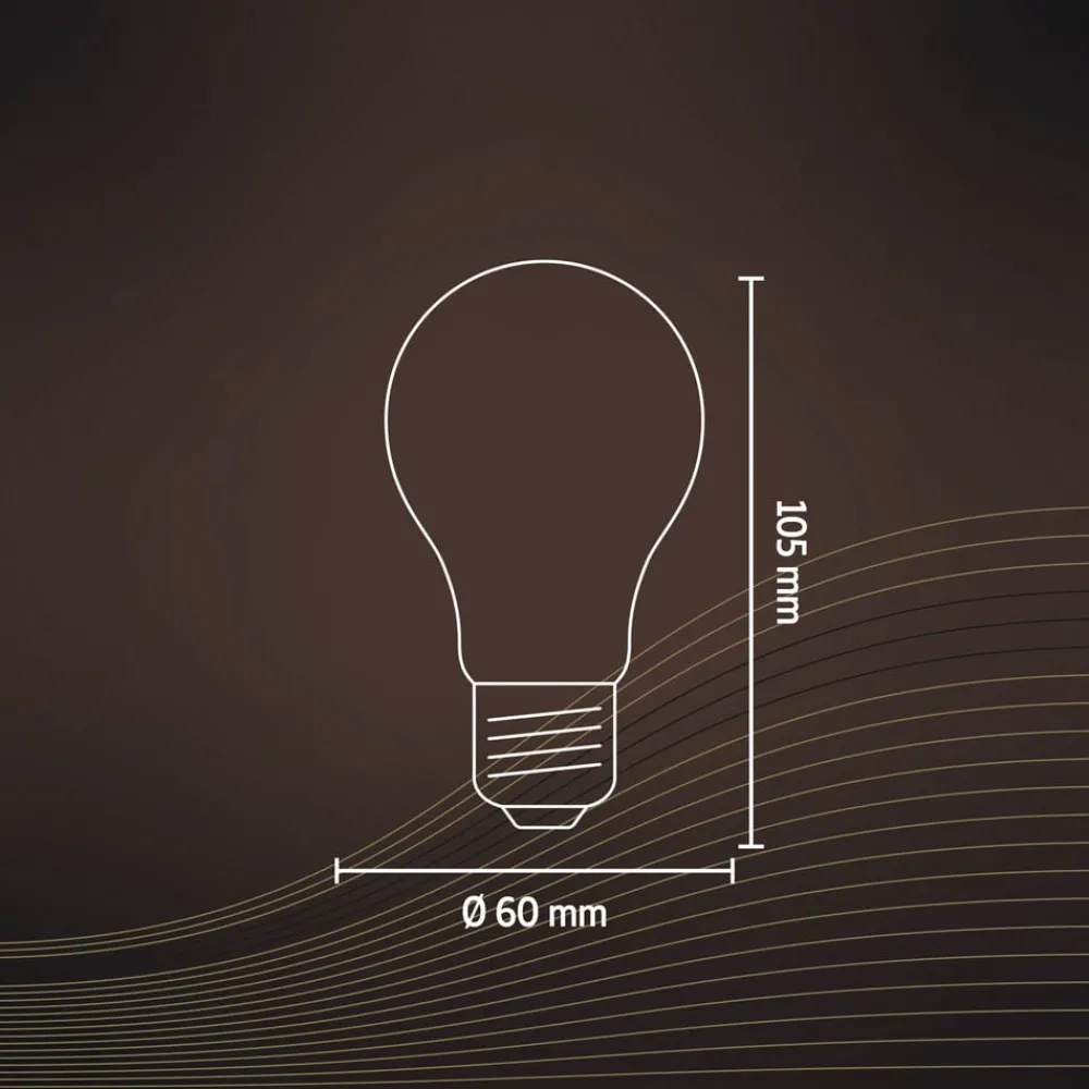 Calex Dæmpbar Led-Pære|Filament Pære > Smart LED-filamentpære E27 A60 7W Filament CCT