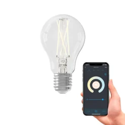 Calex Dæmpbar Led-Pære|Filament Pære > Smart LED-filamentpære E27 A60 7W Filament CCT