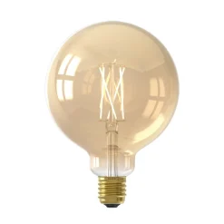 Dæmpbar Led-Pære|Filament Pære ^ Calex Smart LED globepære E27 G95 7W CCT sæt med 2 stk