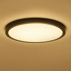 Calex Loftlamper|Loftlamper > Smart LED-loftlampe HALO Ø 40 cm sort IP54 RGB CCT