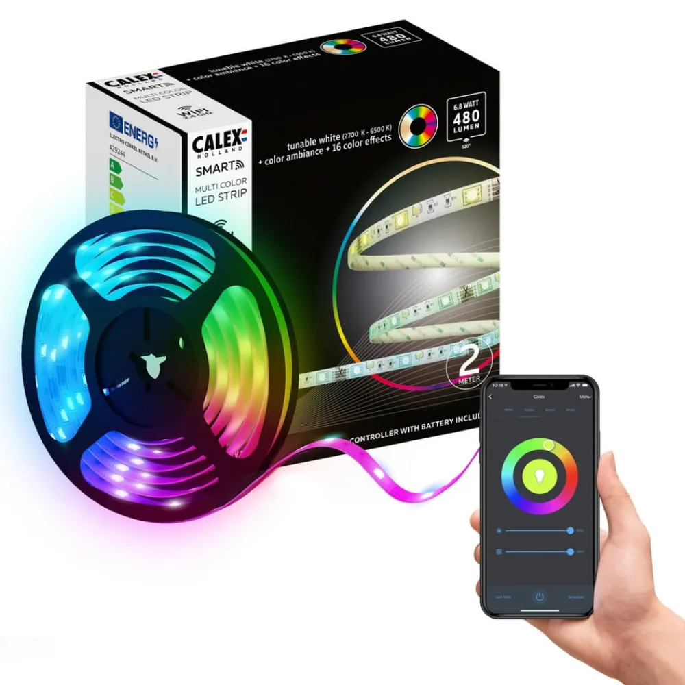 Calex Led Strips > Smart LED Striplight RGBW, 2 m, fjernbetjening