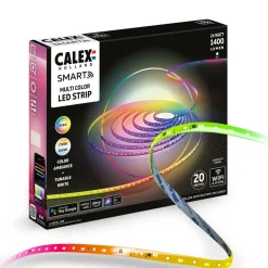 Calex Dekorationsbelysning|Led Strips > Smart LED-strip, længde 20 m, RGB, CCT fjernbetjening