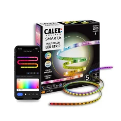 Led Strips ^ Calex Smart LED-strip Striplight, længde 5 m, CCT, RGB, WLAN