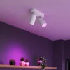 Spotlights ^ Calex Smart loftspot hvid længde 22 cm 2 lyskilder GU10-LED RGBW
