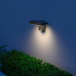 Calex Solcelle Lampe Med Sensor|Væglampe Med Sensor > Smart Outdoor solcellelampe til vægmontering, sensor, RGBW