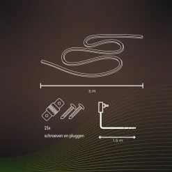 Calex Dekorationsbelysning|Led Strips > Smart udendørs LED-striplight, RGBW, 5 m