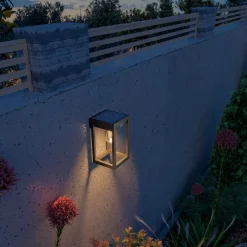 Solcelle Lampe Med Sensor|Væglampe Med Sensor ^ Calex Smart udendørs solcellelanterne, sensor, RGBW
