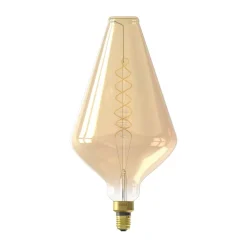 Dæmpbar Led-Pære|Filament Pære ^ Calex Vienna LED-pære E27 6 W dim 2.200 K guld