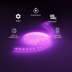 Calex Led Strips > Vista LED-strip, længde 30 m, RGB, CCT fjernbetjening