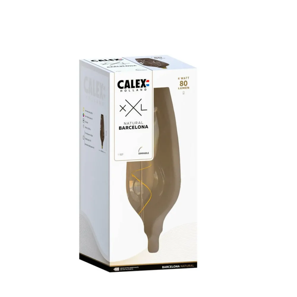 Dæmpbar Led-Pære|Filament Pære ^ Calex XXL Barcelona Flex LED E27 4 W 918 dim natur