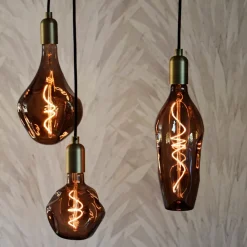 Dæmpbar Led-Pære|Filament Pære ^ Calex XXL Organic Neo LED E27 4 W G125 dim natur