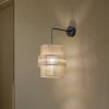 TK Lighting Væglamper > Calisto væglampe, jute, naturbrun, afbryder