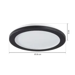 Loftlamper ^ Reality Leuchten Camillus LED-loftlampe, rund, Ø 26 cm