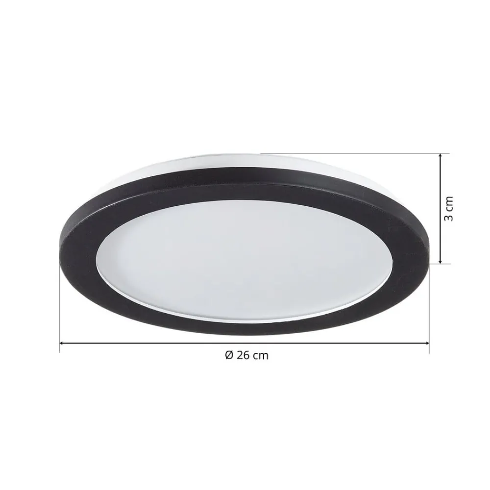 Loftlamper ^ Reality Leuchten Camillus LED-loftlampe, rund, Ø 26 cm