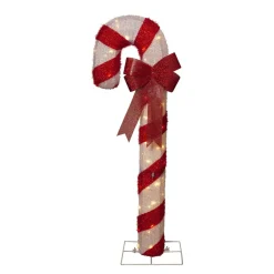 STAR TRADING Dekorationsbelysning|Julepynt > Candycane LED-figur, rød og hvid, højde 120 cm, plast, IP44