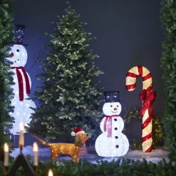 STAR TRADING Dekorationsbelysning|Julepynt > Candycane LED-figur, rød og hvid, højde 120 cm, plast, IP44