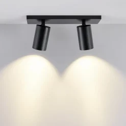 Deko-Light Loftlamper|Spotlights > CAN TILT loftspot, sort, 31 x 9 cm, 2 lyskilder, metal GU10