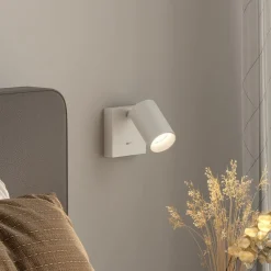 Deko-Light Væglamper|Væglamper > CAN TILT vægspot, hvid, 10 x 10 cm, metal, GU10-kontakt