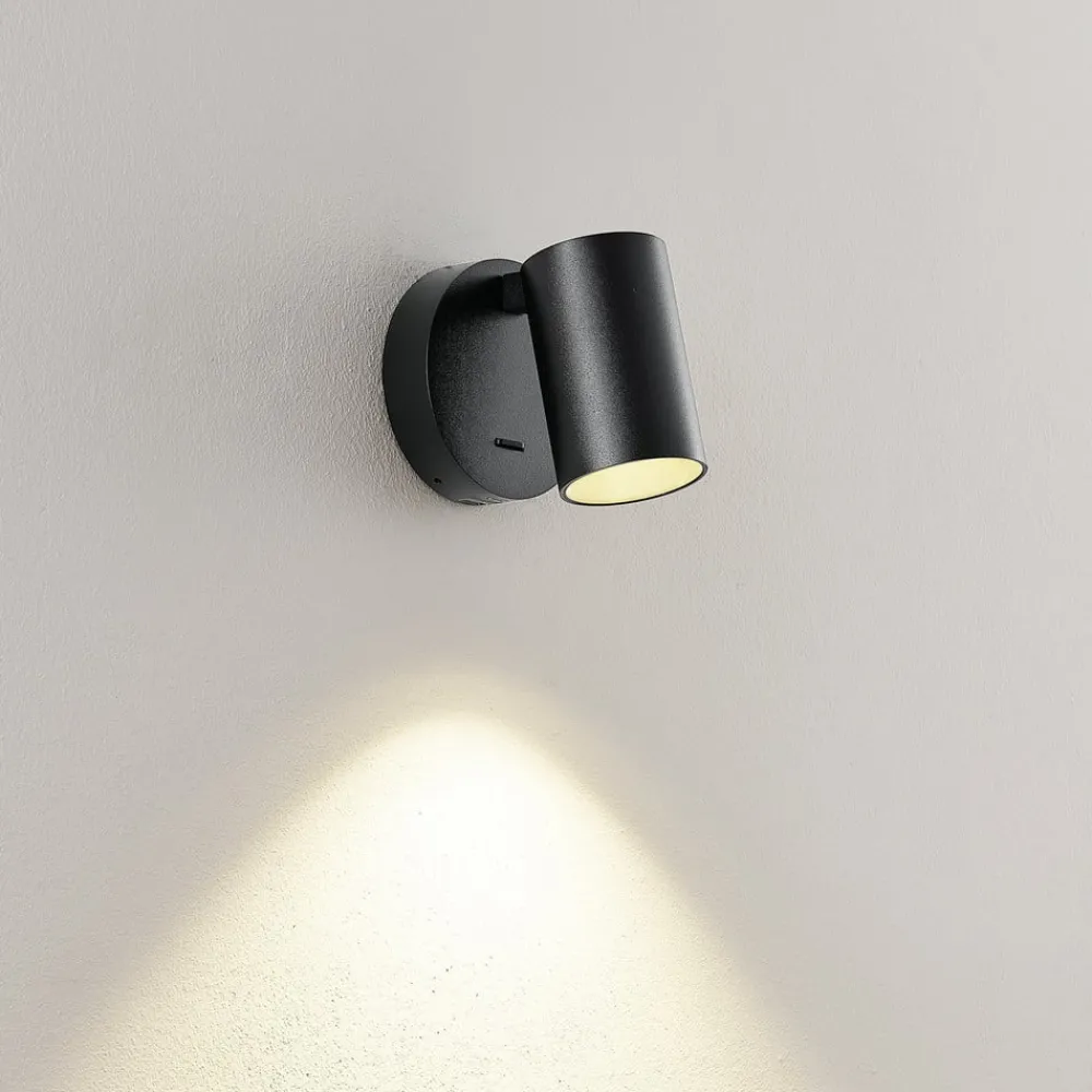 Deko-Light Væglamper|Væglamper > CAN TILT vægspot, sort, Ø 10 cm, metalkontakt USB