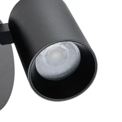 Deko-Light Væglamper|Væglamper > CAN TILT vægspot, sort, Ø 10 cm, metalkontakt USB