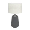 EGLO Bordlamper > Capalbio bordlampe, grå fod/natur skærm