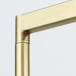ORION Gulvlamper|Gulvlamper > Carlton tekstilgulvlampe, mat messing