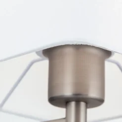 Gulvlamper ^ ORION Carlton tekstilgulvlampe, mat nikkel