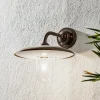 Moretti Luce Væglamper > Casale udendørs væglampe, antik kobber klart glas