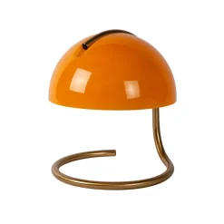 Lucide Bordlamper > Cato retro-bordlampe med skærm af mælkeglas orange