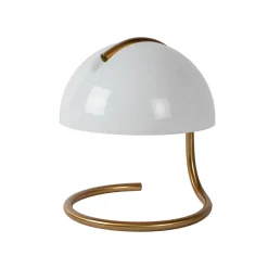 Lucide Bordlamper > Cato retro-bordlampe med skærm af mælkeglas, hvid