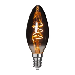 STAR TRADING Filament Pære > C35 E14 LED-kertepære 3 W 1.800 K 50 lumen, røg
