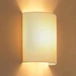 Væglamper|Væglamper ^ Duolla Celine væglampe, beige, stof, E27