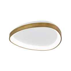 ORION Loftlamper|Loftlamper > Charlie loftlampe, Ø 45 cm, opalhvid, antik messingfarve