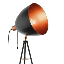 EGLO Gulvlamper|Gulvlamper > Chester gulvlampe, sort, kobber