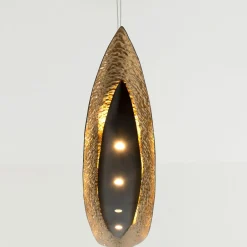 Holländer Pendellamper > Chiasso LED-pendel, sort-brun/guld