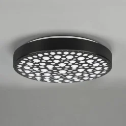 Loftlamper ^ Reality Leuchten Chizu LED-loftlampe Ø 40,5cm kan dæmpes RGB sort