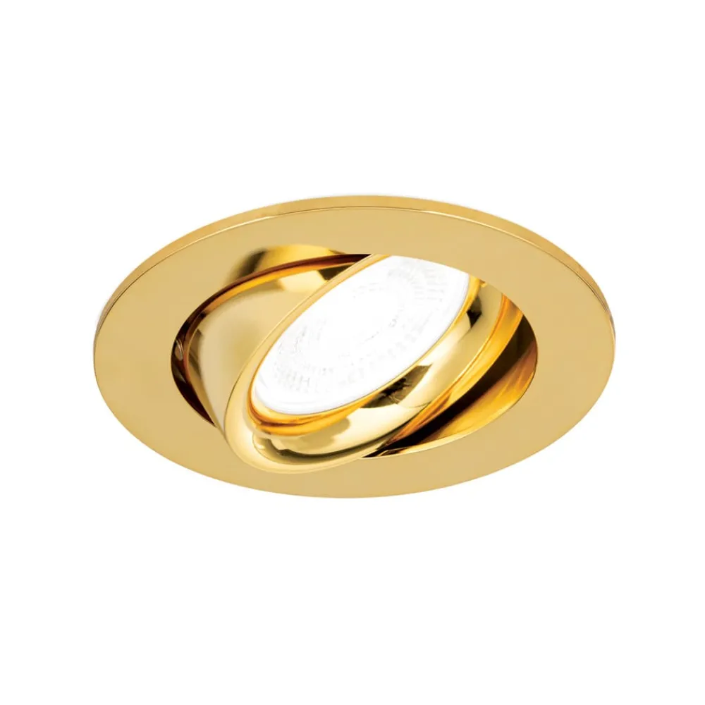 Loftlamper|Loftlamper ^ ORION Choice indbygningsspot aluminium, kan roteres guld