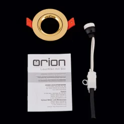 Loftlamper|Loftlamper ^ ORION Choice indbygningsspot aluminium, kan roteres guld