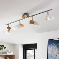 Lindby Loftlamper|Loftlamper > Christoph LED-træspot, 4 lyskilder