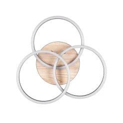 Reality Leuchten Loftlamper|Loftlamper > Circle LED-loftlampe 3 lysk fjernbetjening træ