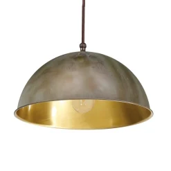 Moretti Luce Pendellamper > Cirkel hængelampe gylden/antik messing, Ø 20cm
