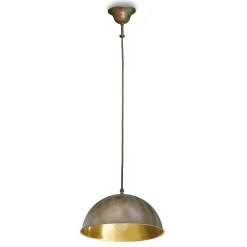 Moretti Luce Pendellamper > Cirkel hængelampe gylden/antik messing, Ø 20cm
