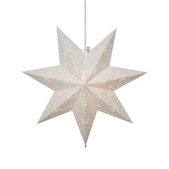 Dekorationsbelysning|Julestjerner ^ STAR TRADING Classic papirstjerne med E14-fatning, hvid