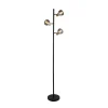 Searchlight Gulvlamper|Gulvlamper > Classy 3 lyskilder gulvlampe, røget glas