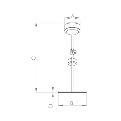 Arbejdsrum/Kontor ^ EGLO Clavellina LED-bordlampe, sort, vipbar