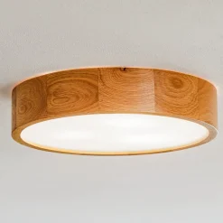 TEMAR LIGHTING Gang|Loftlamper > Cleo loftlampe, Ø 38 cm, 3 lyskilder, egetræ, E27