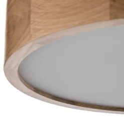 TEMAR LIGHTING Gang|Loftlamper > Cleo loftlampe, Ø 38 cm, 3 lyskilder, egetræ, E27