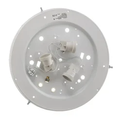 TEMAR LIGHTING Gang|Loftlamper > Cleo loftlampe, Ø 38 cm, 3 lyskilder, egetræ, E27