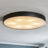 TEMAR LIGHTING Loftlamper > Cleo loftlampe med glasdiffusor, sort, Ø 78 cm